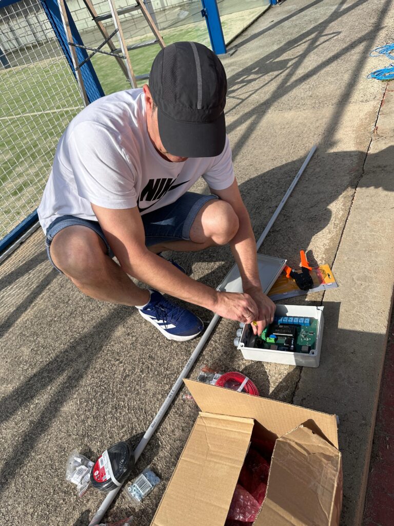 Preparando la caja de control