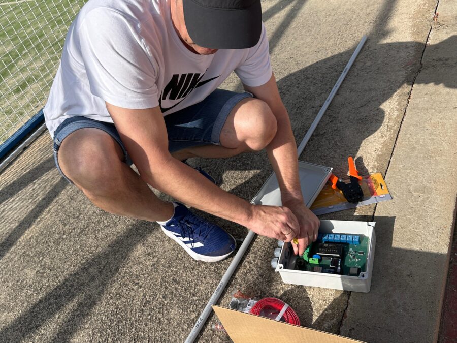 Preparando la caja de control