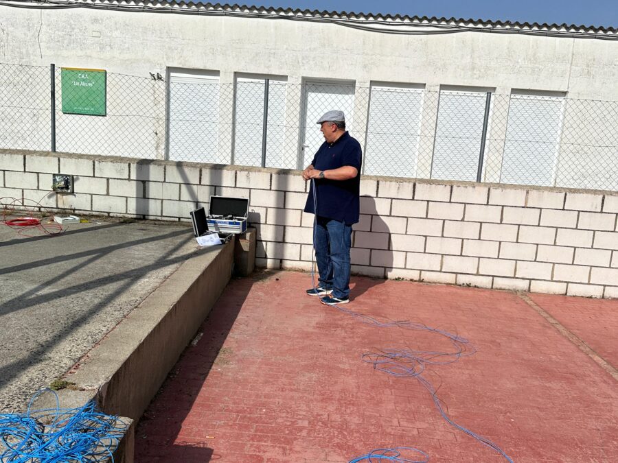 Cableado por la pista